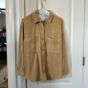 NWT Zara ultra suede shacket